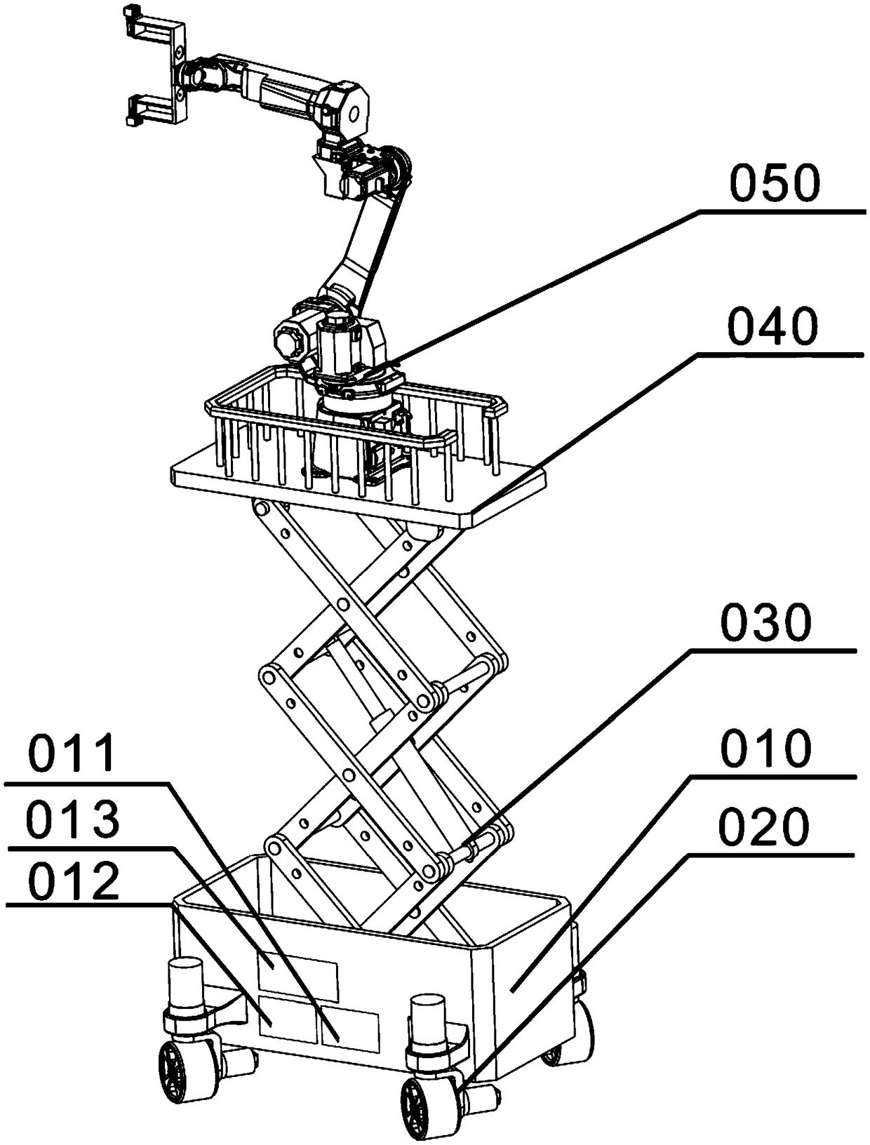 All-dimensional moving mechanism and lifting robot system