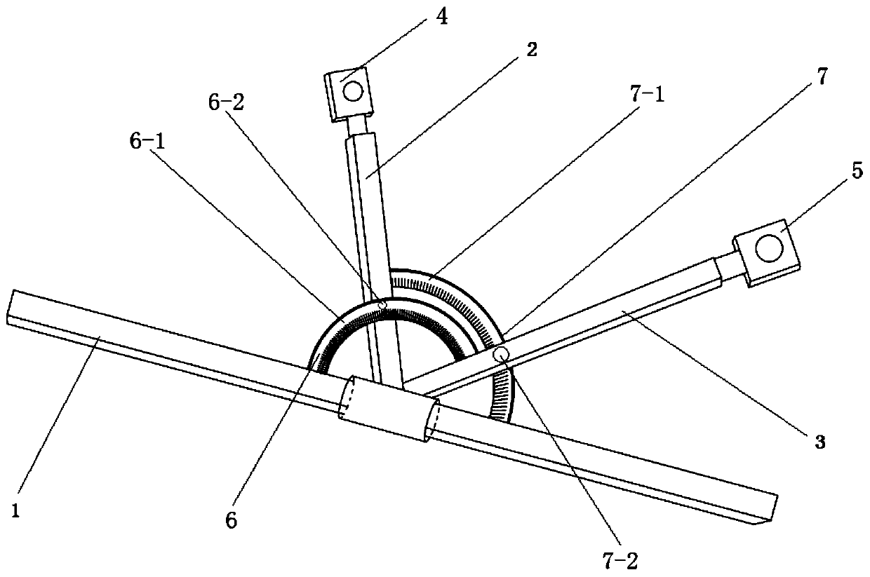 Acetabulum implanting device with adjustable anteversion angle and abduction angle and application method thereof