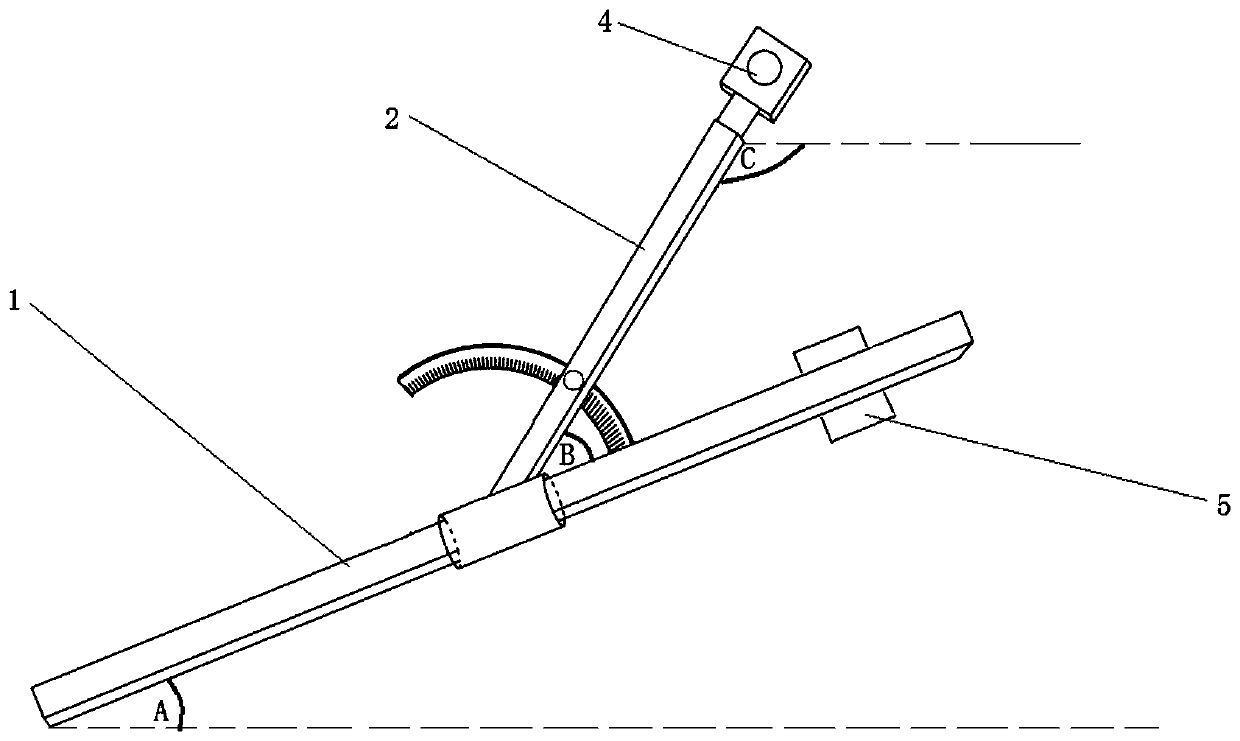 Acetabulum implanting device with adjustable anteversion angle and abduction angle and application method thereof