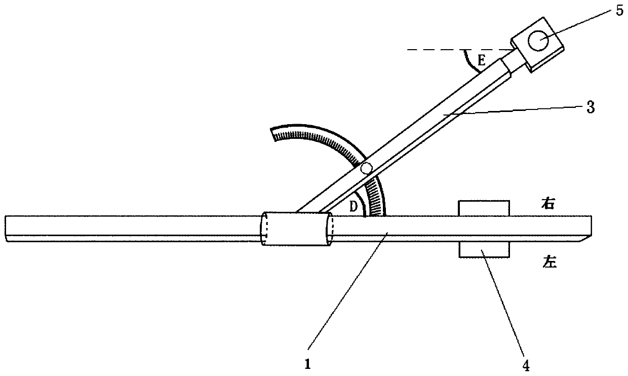 Acetabulum implanting device with adjustable anteversion angle and abduction angle and application method thereof