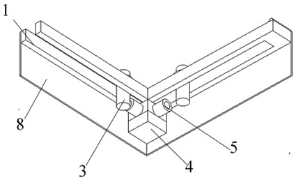 Auxiliary tool for vertical installation of internal and external corners of transverse keel and use method of auxiliary tool