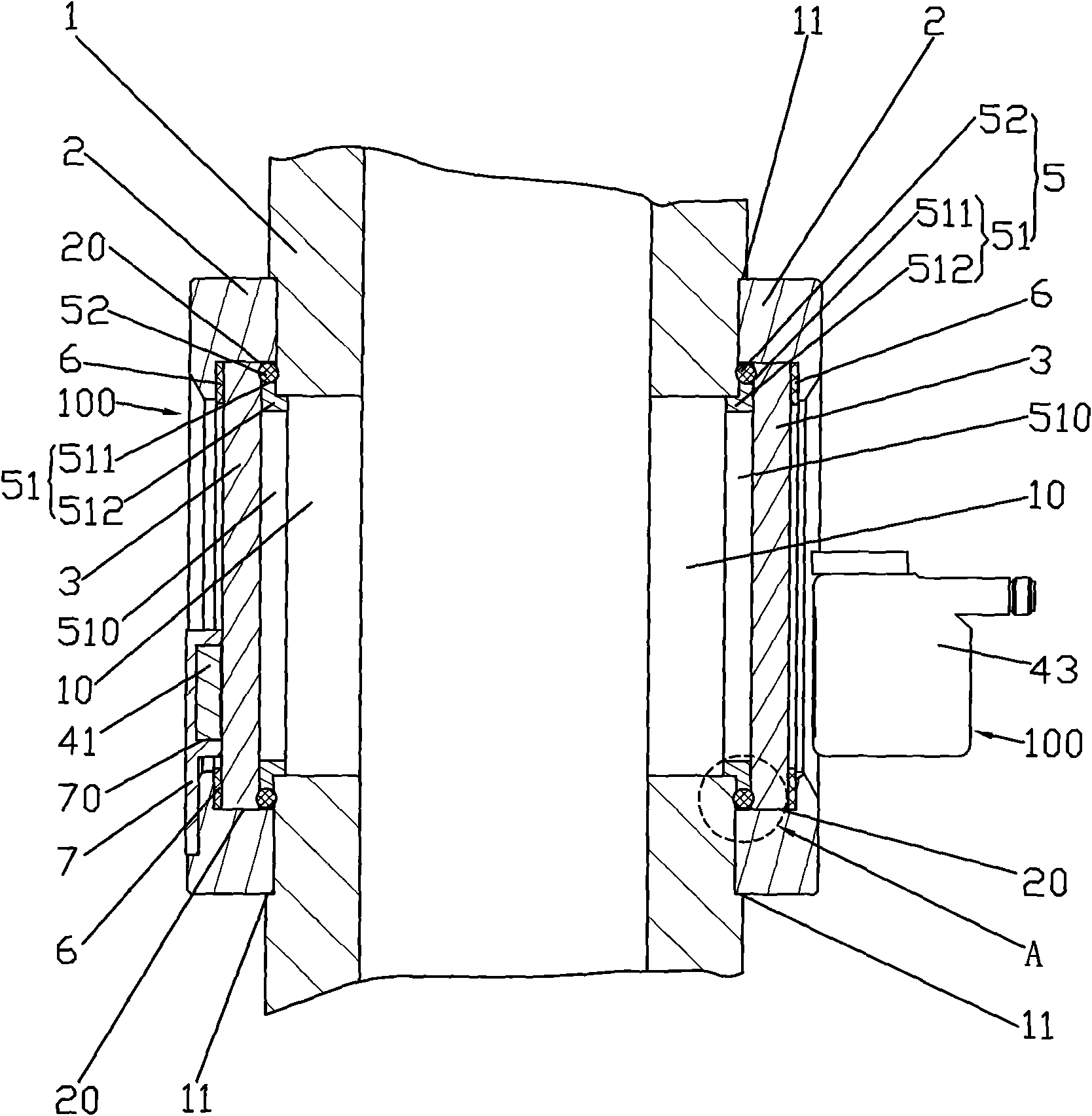 Photoelectric sensing type cavity observing window