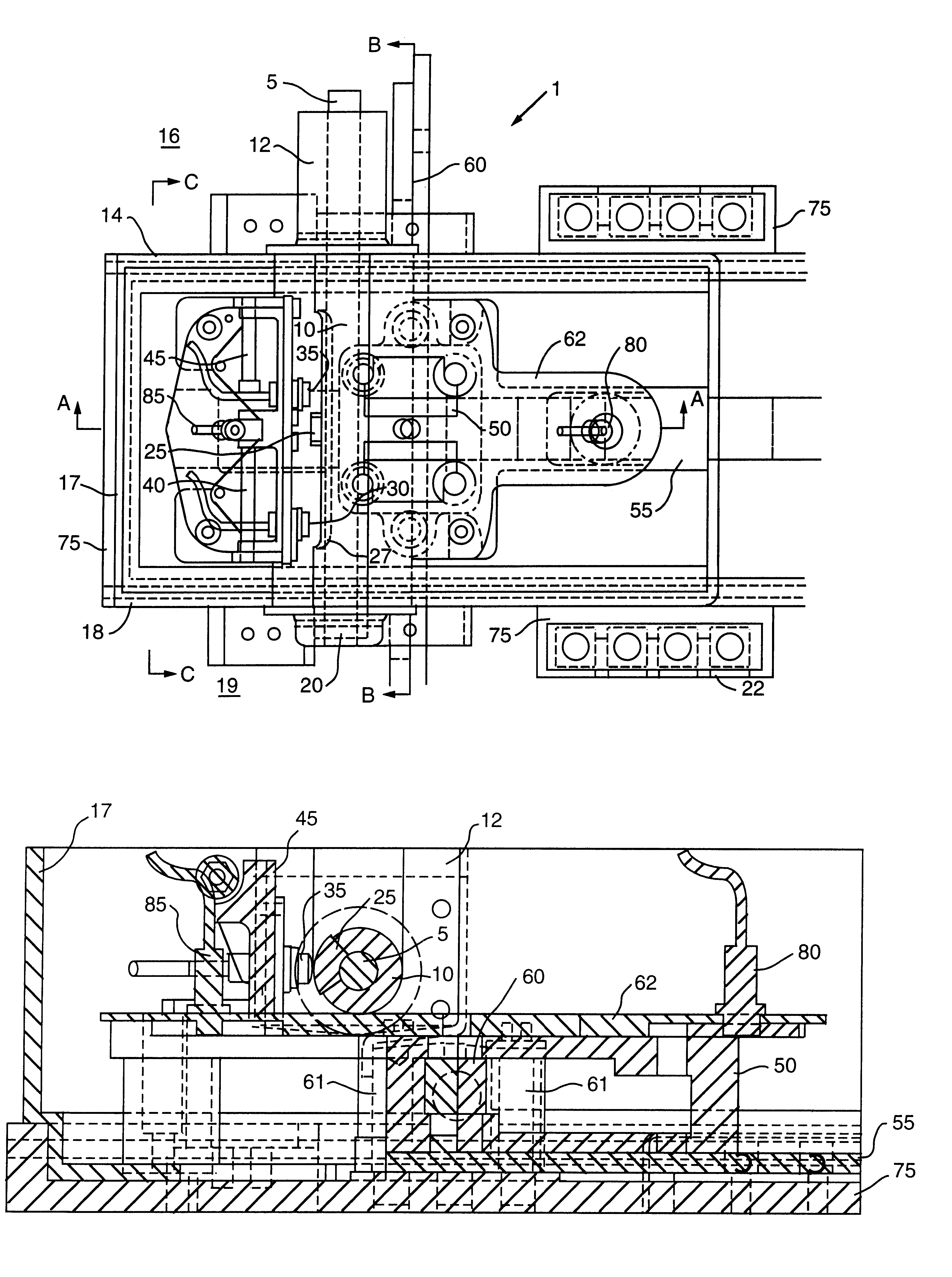 Captivity point detection system with single switch position target