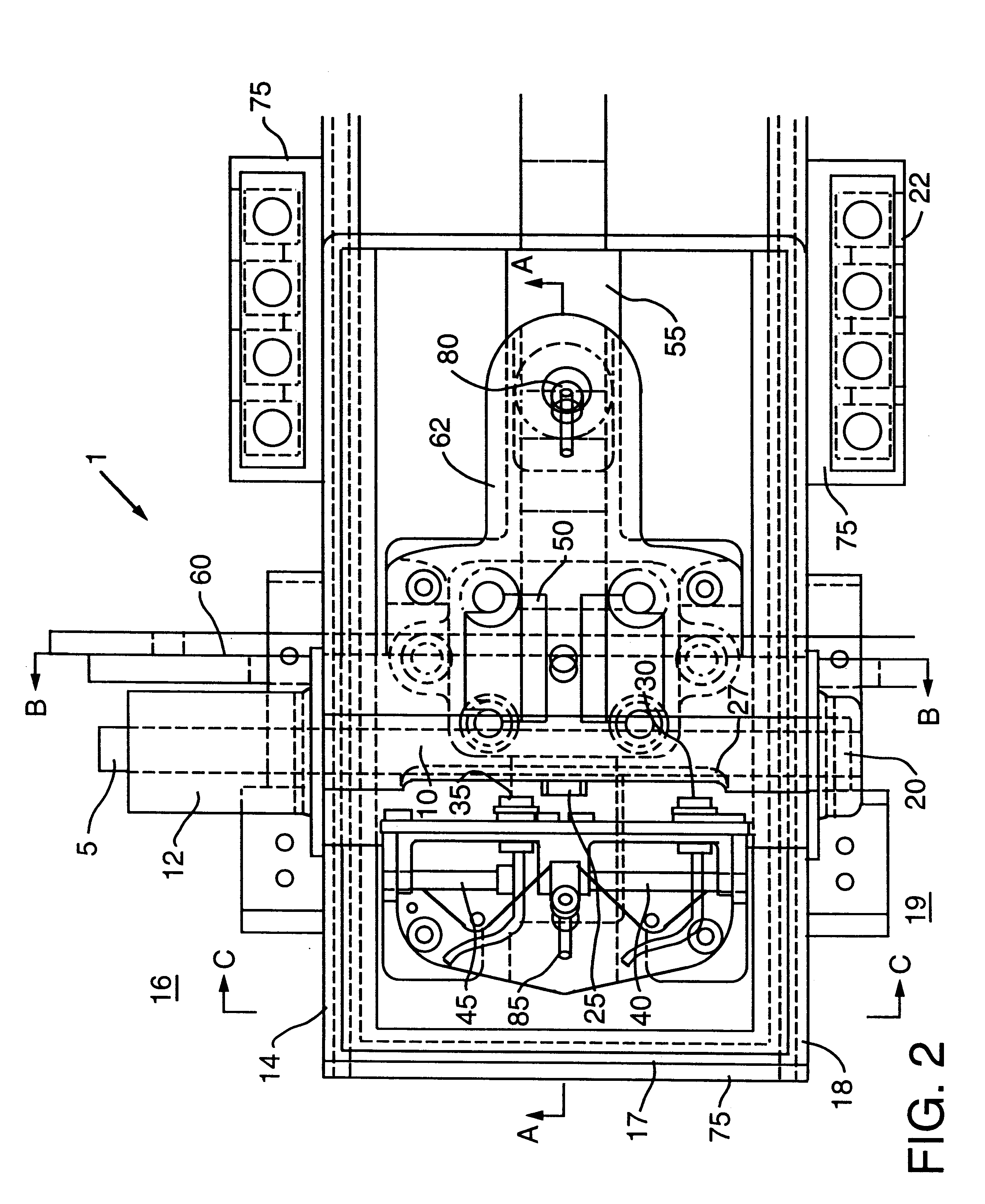 Captivity point detection system with single switch position target