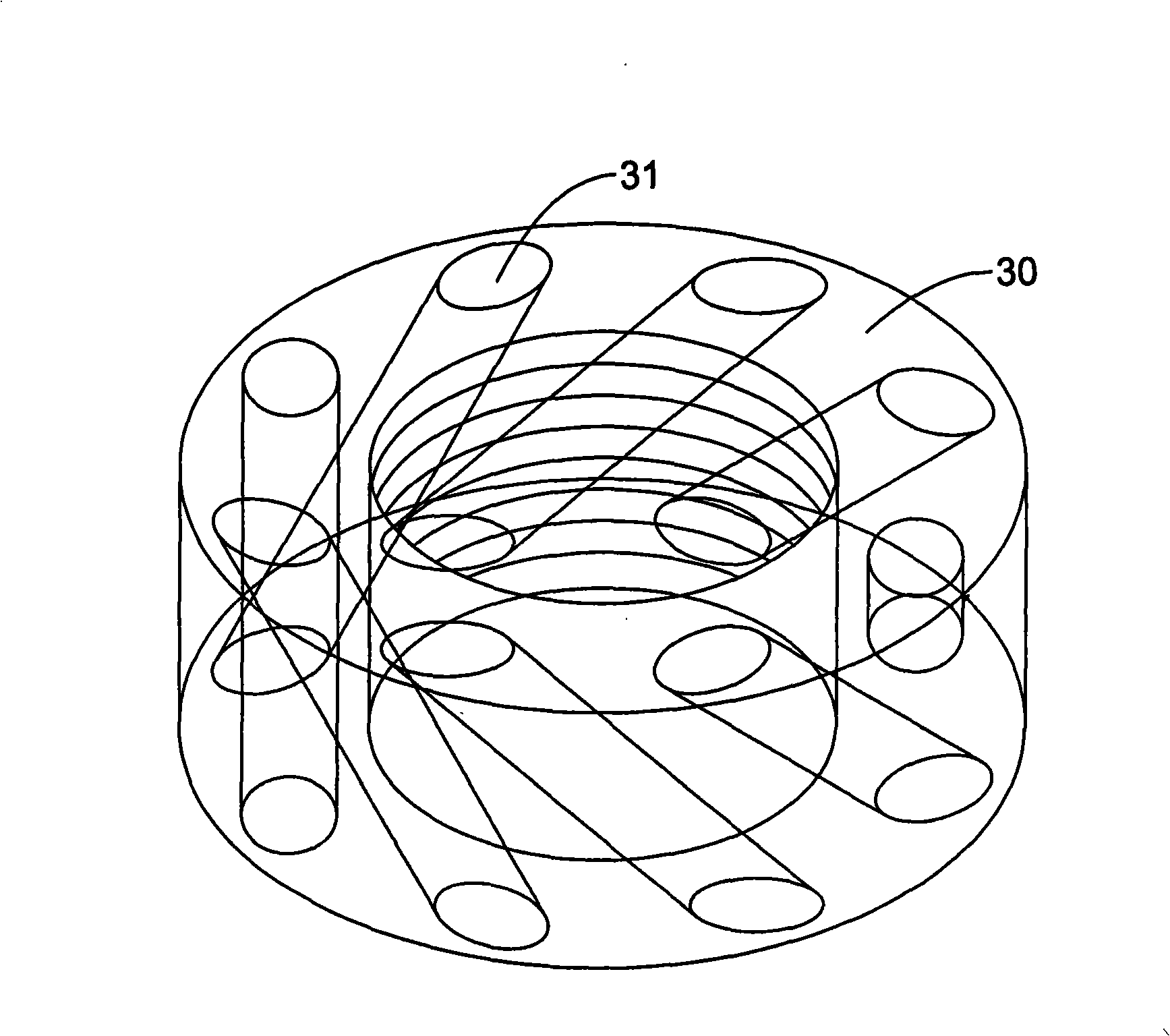 Electrode device for spouting electric slurry as well as system thereof