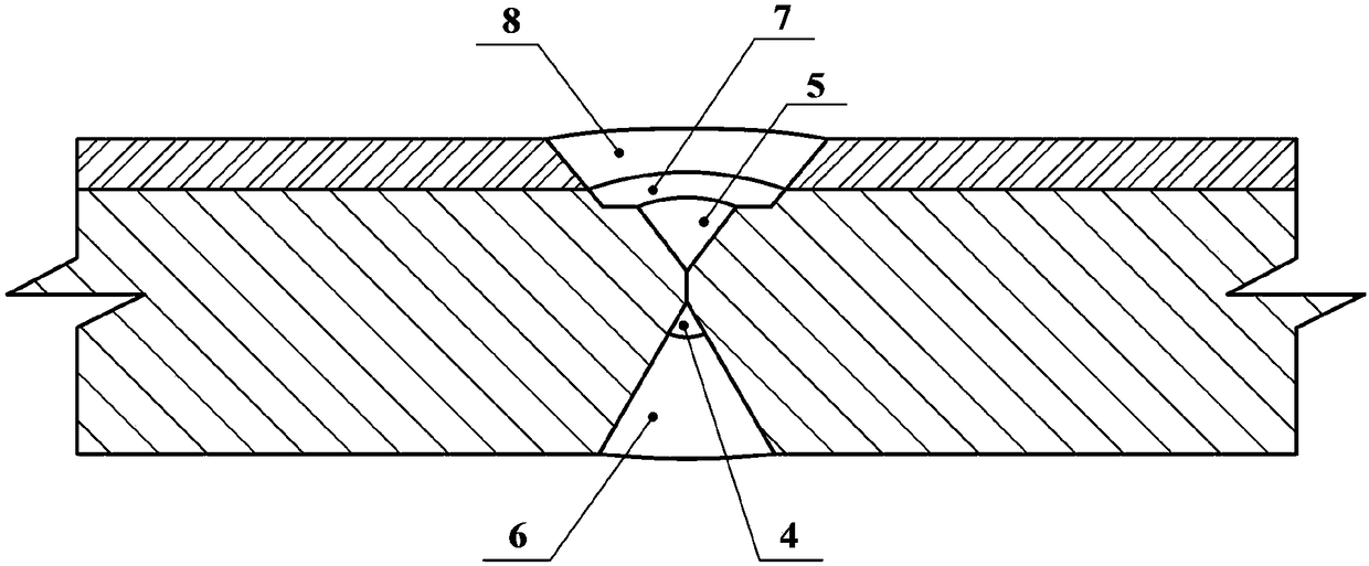 Bimetal metallurgy composite straight seam welding pipe and manufacturing method thereof