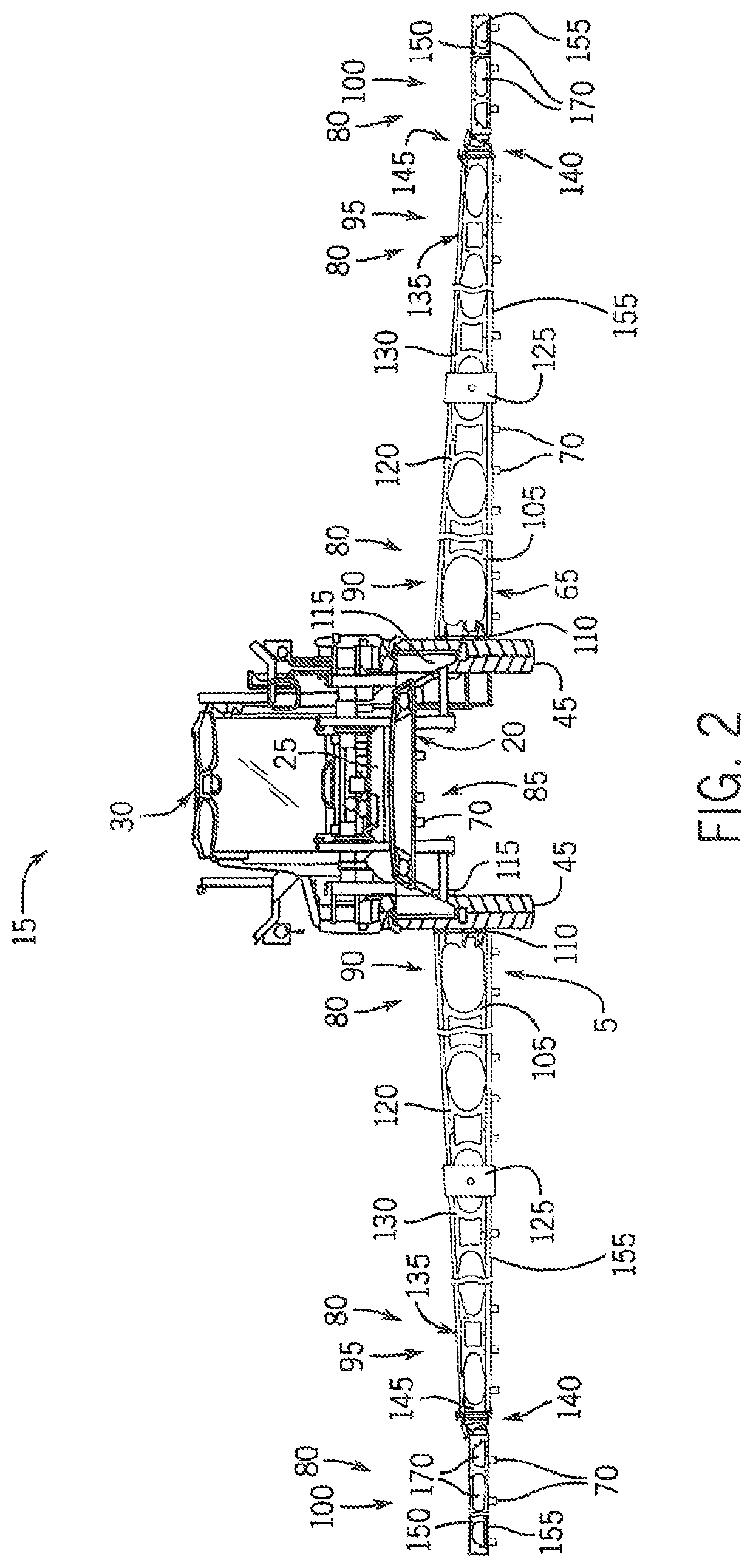 Breakaway boom segment with perforated outer walls