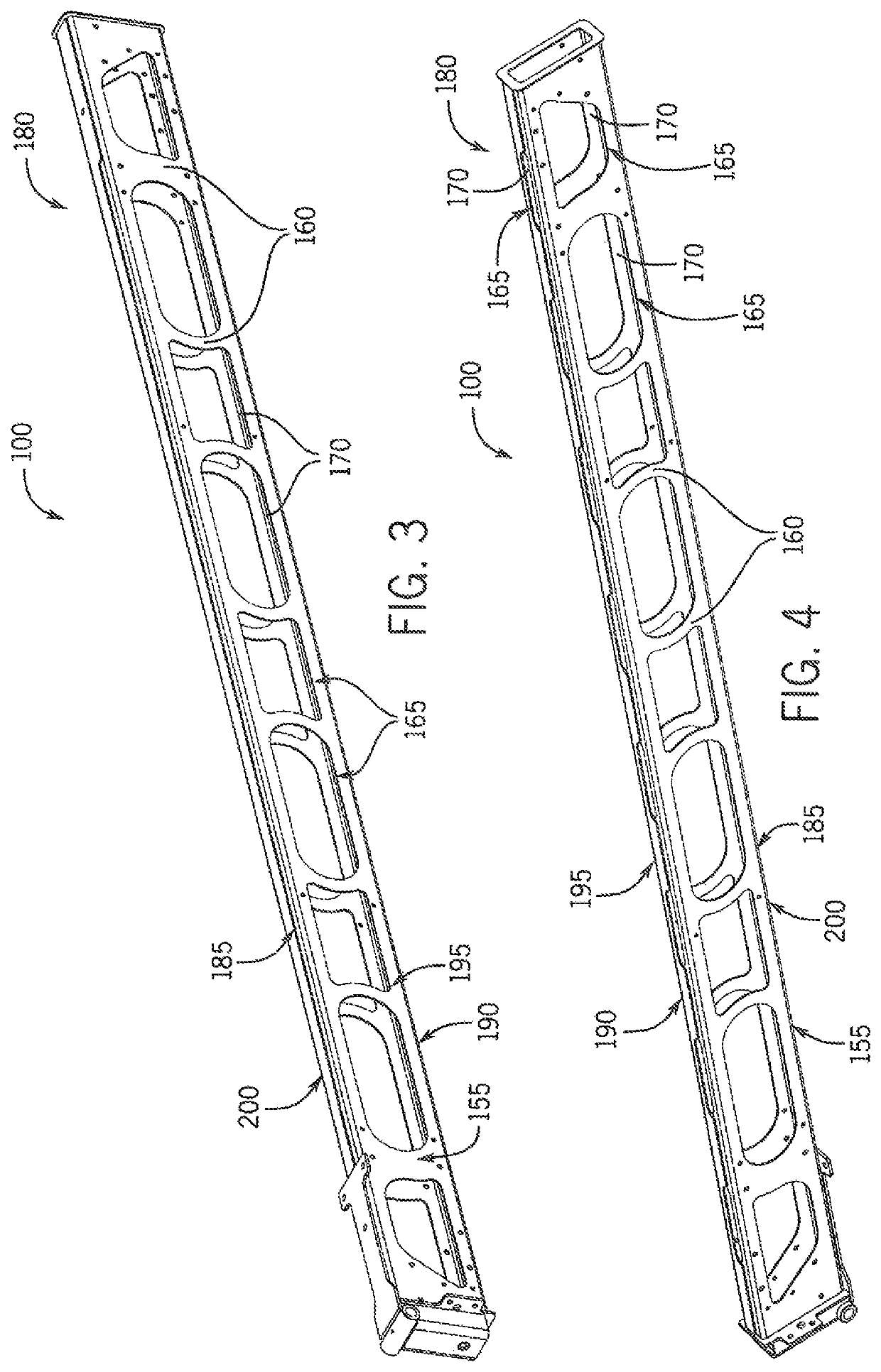 Breakaway boom segment with perforated outer walls