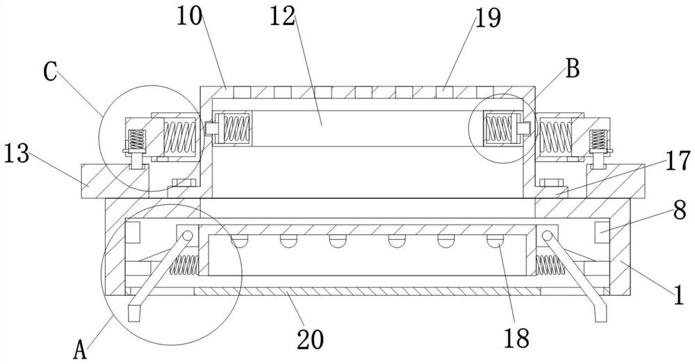 Down lamp with clamping structure