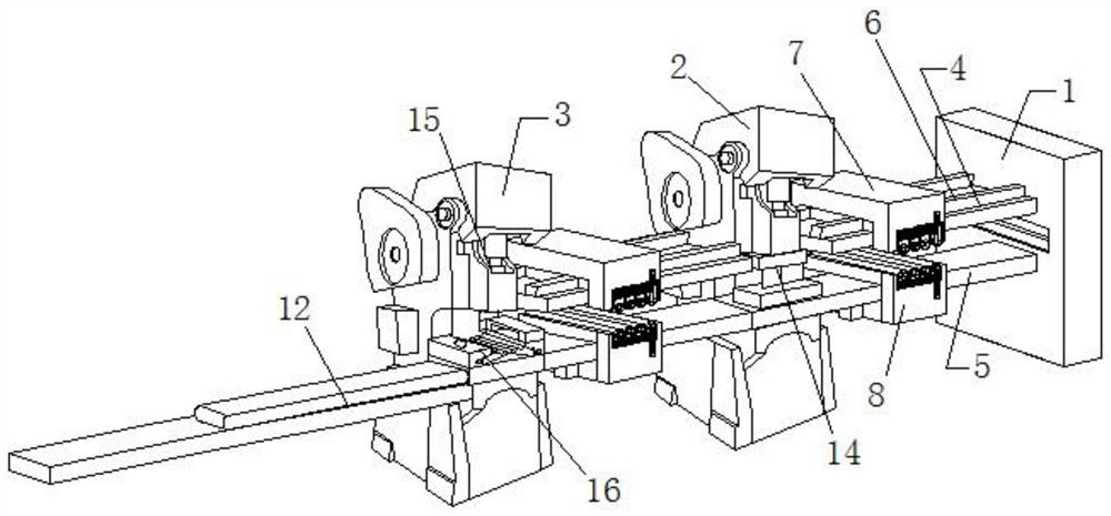 Conveying device for plate conveying of punching machine