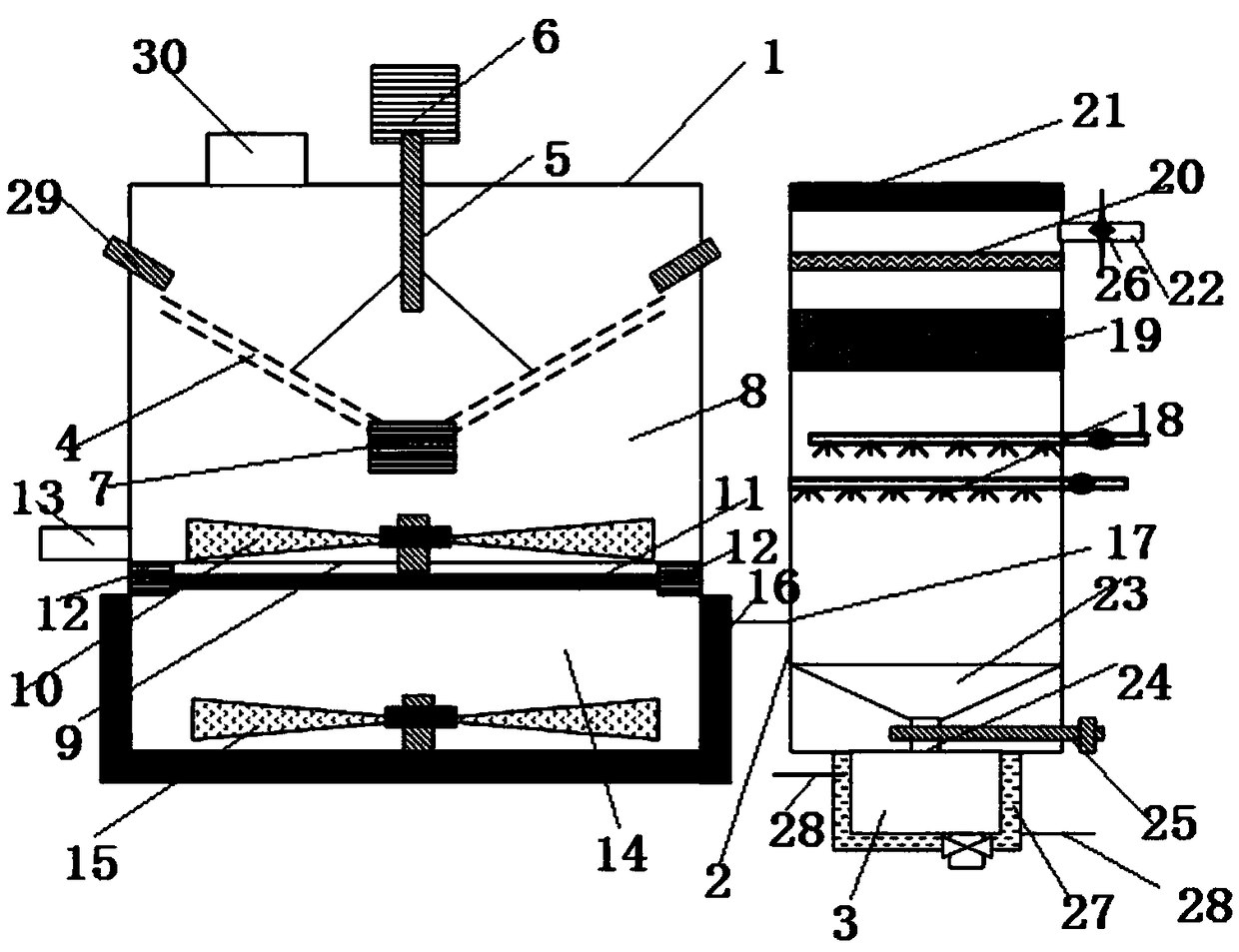 Circular treatment apparatus for treating mercury-containing sludge