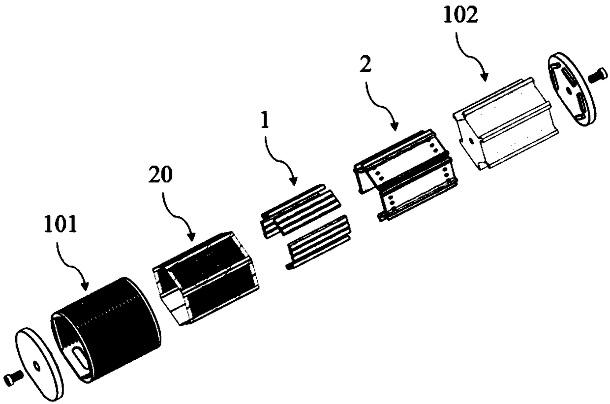 Multi-pole engine array system and loudspeaker