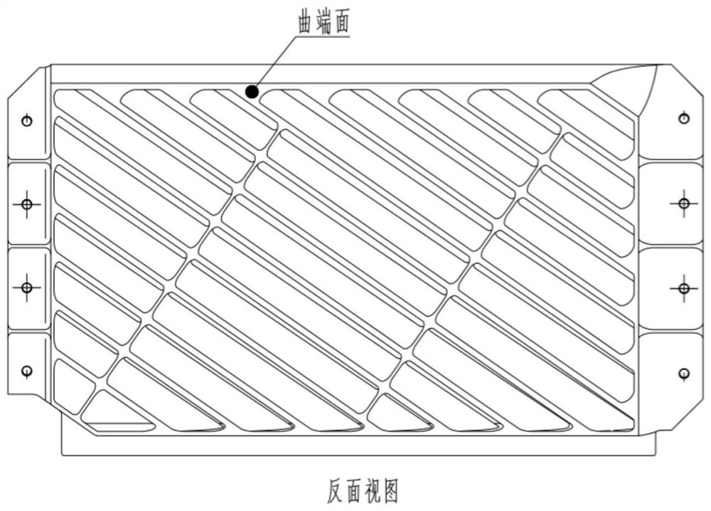 A processing method for grid structure parts