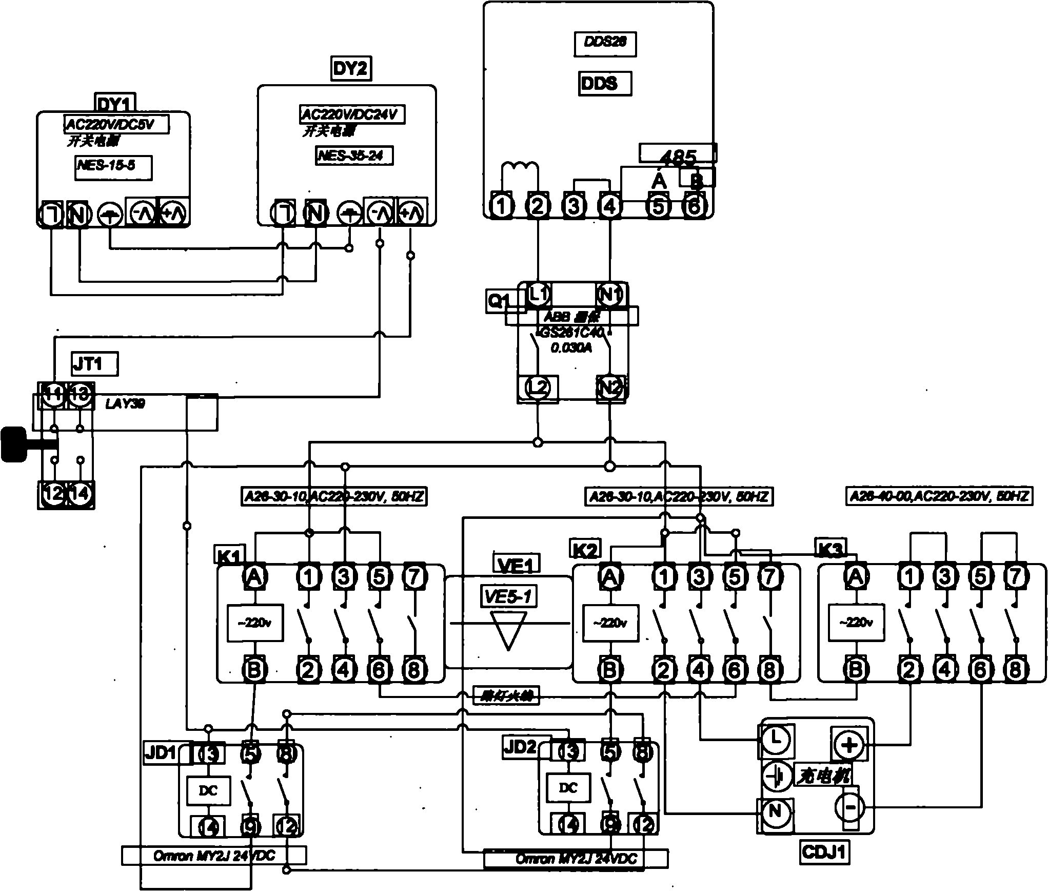 Charging post