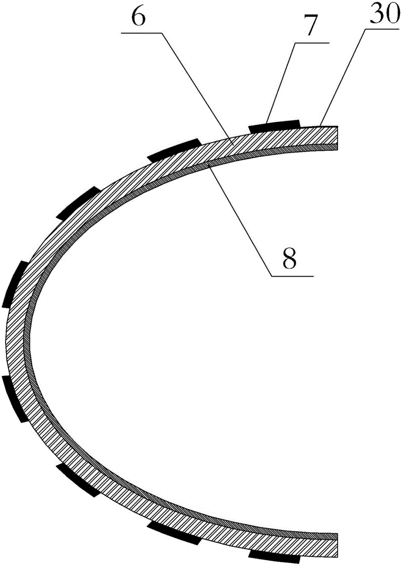 Infrared radiation transmitting conformal millimeter wave antenna