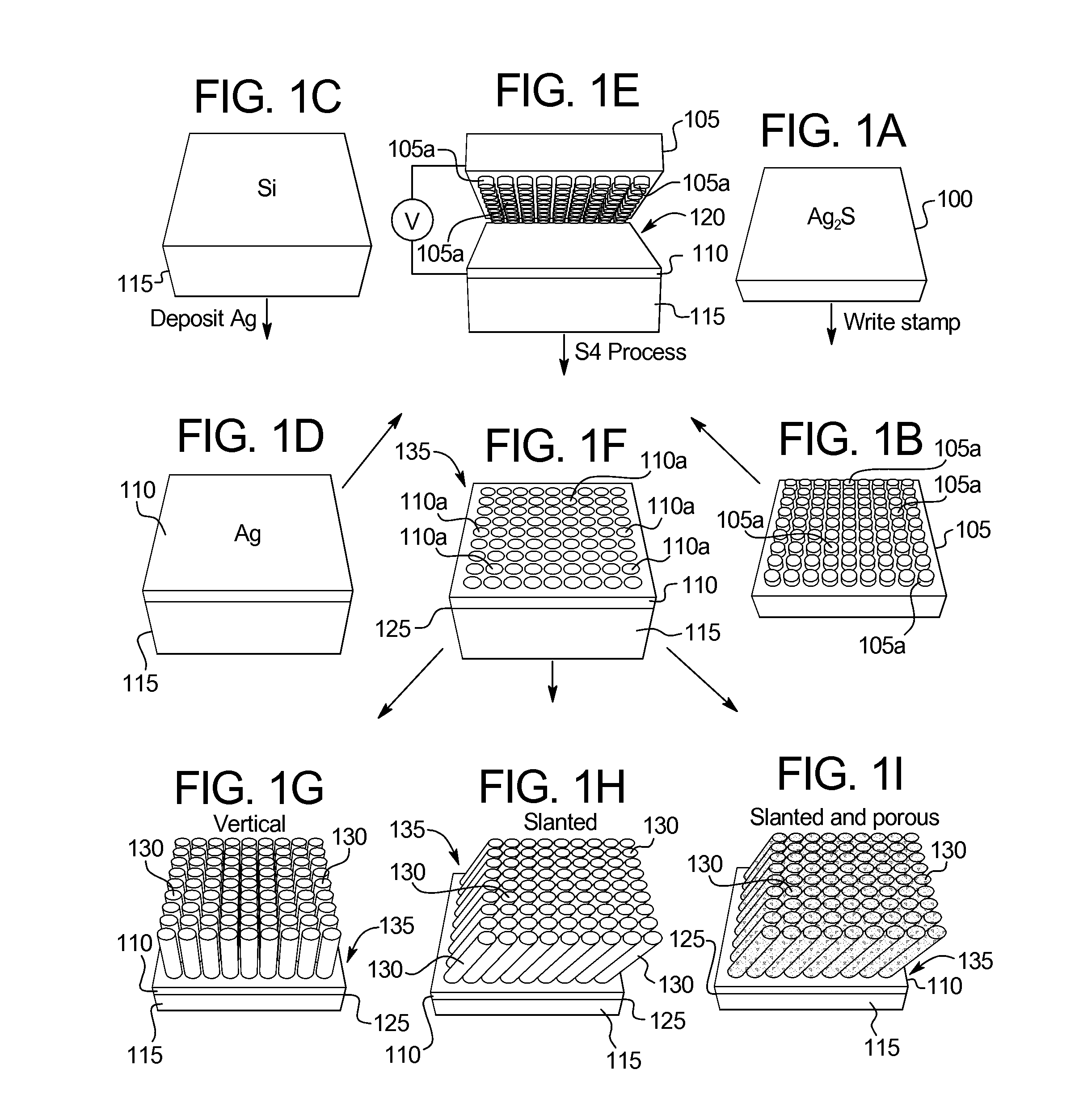 Method of forming an array of high aspect ratio semiconductor nanostructures