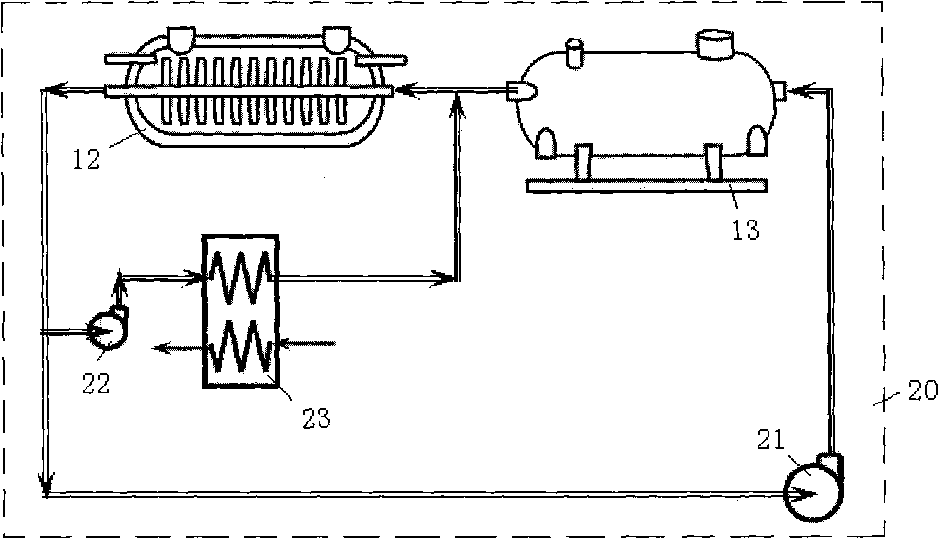 Mud drying and incinerating integrated system and use method thereof