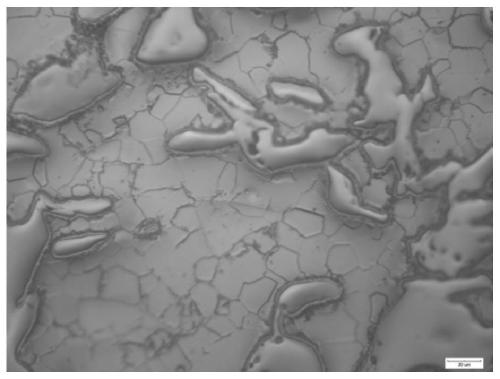 Chromium-titanium alloy treatment method and application of chromium-titanium alloy treatment method in metallographic structure display