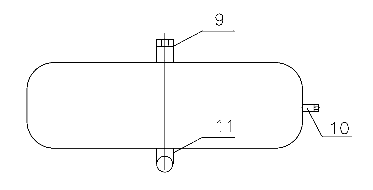 Cooling water jacket of pot type calcining furnace