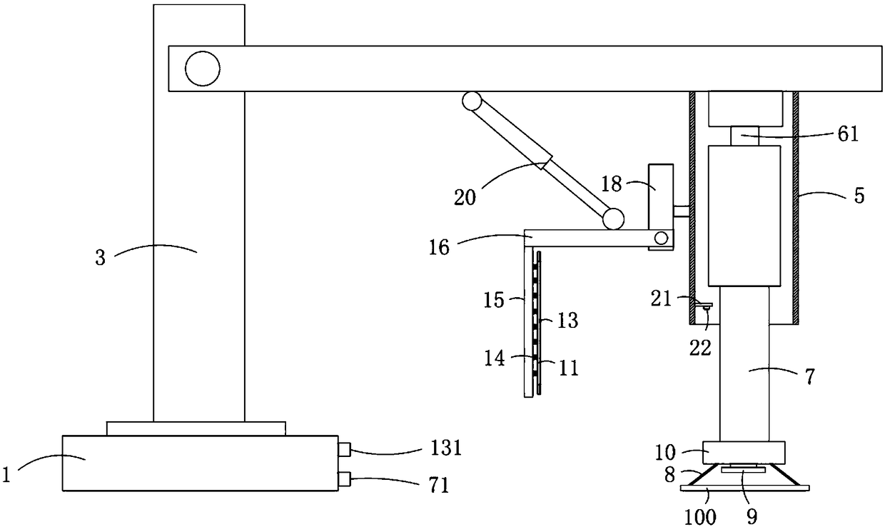 Shifting manipulator having protective function for glass processing