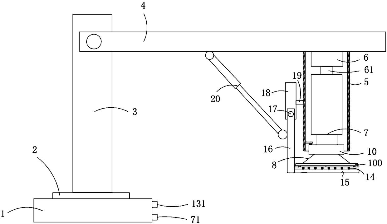 Shifting manipulator having protective function for glass processing