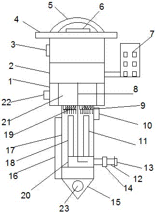 Soil heavy metal detection device