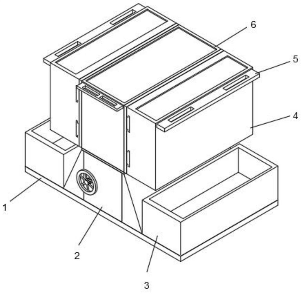 Landfill device for rigid solid waste landfill