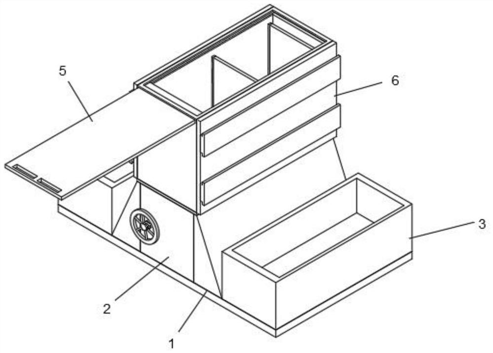 Landfill device for rigid solid waste landfill