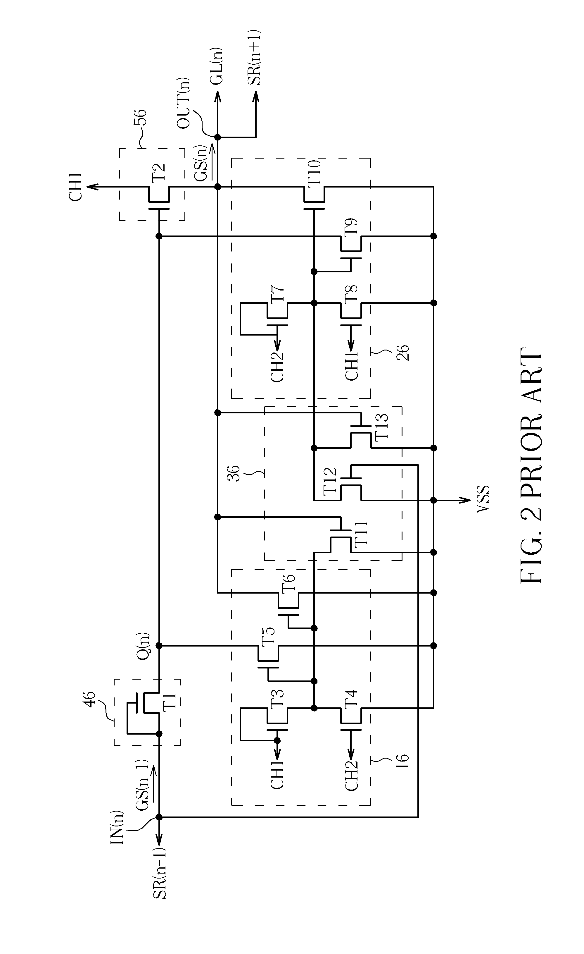 Shift register of LCD devices