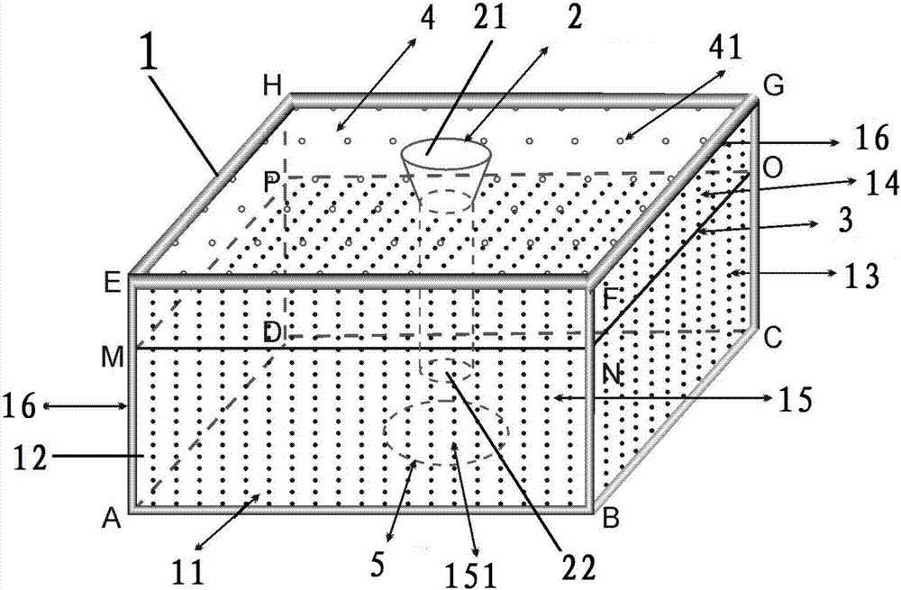 Box-type ecological culture floating bed with planting and breeding integrated