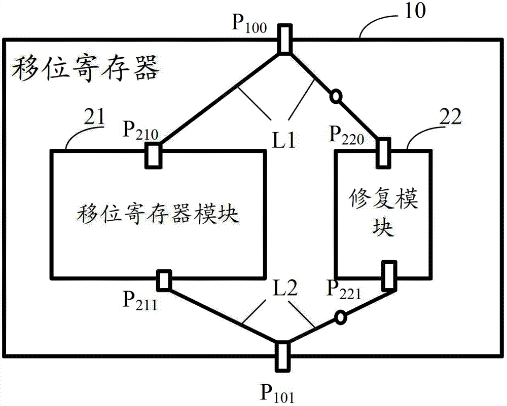 Shifting register and gate driving circuit and repairing method and display device thereof