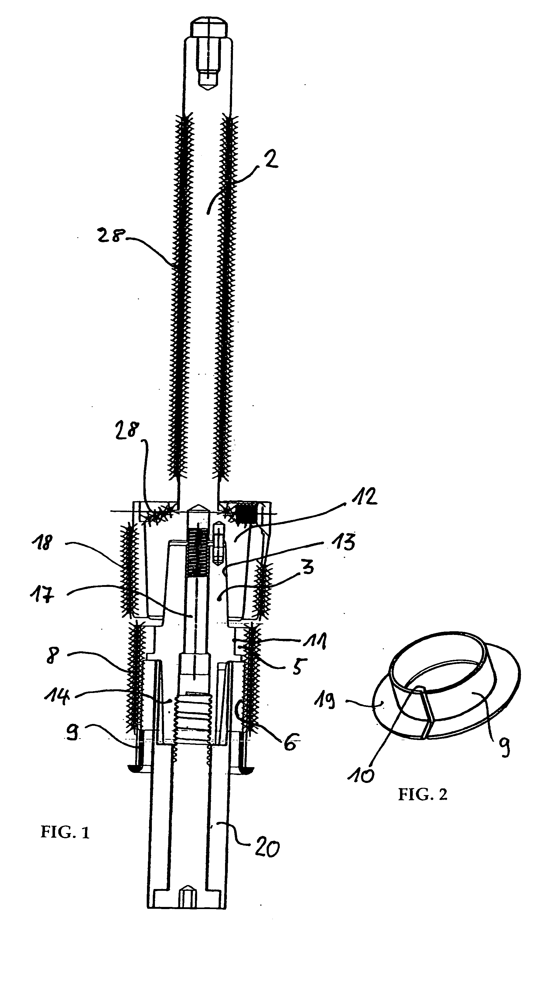 Subcutaneous, intramuscular bearing for a rigid transcutaneous implant