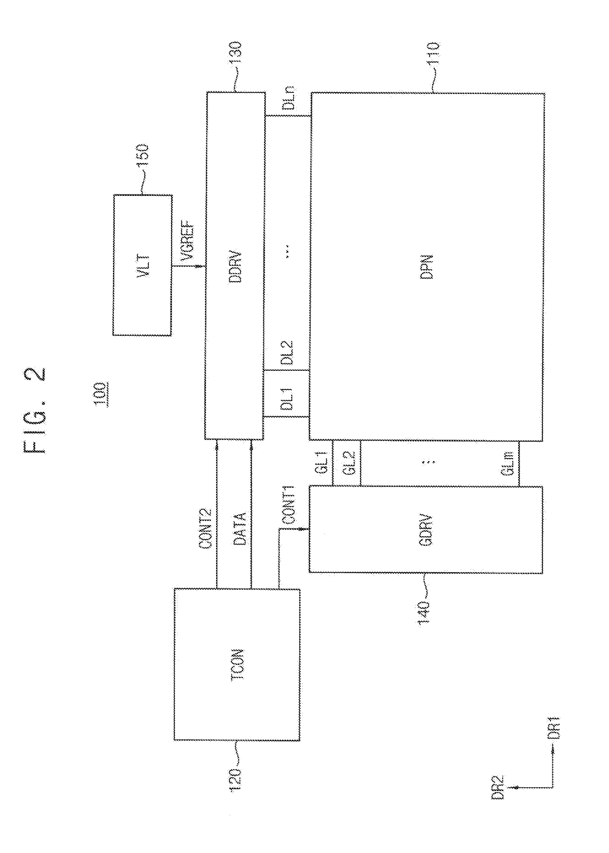 Display panel having zigzag connection structure and display device including the same