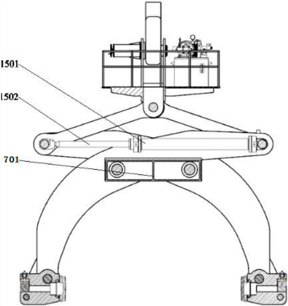 Heavy load hoisting device