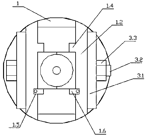 Adjusting connecting seat tool clamp with screw rod