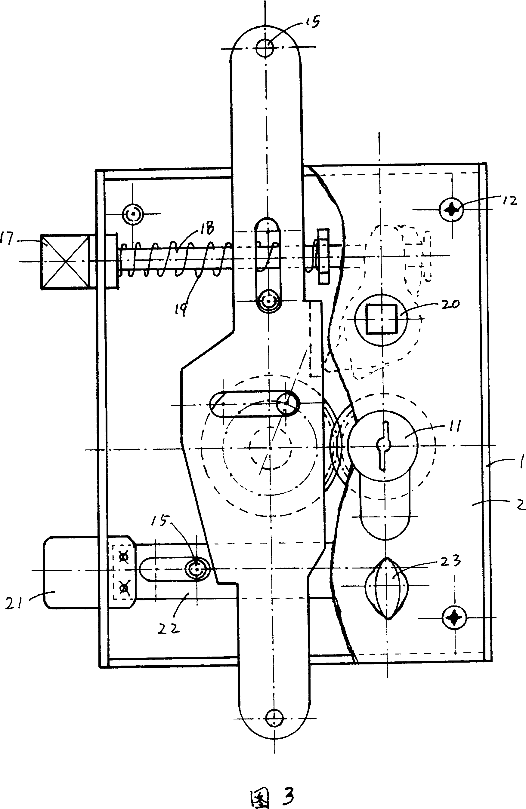 Stress controlled lock in lock