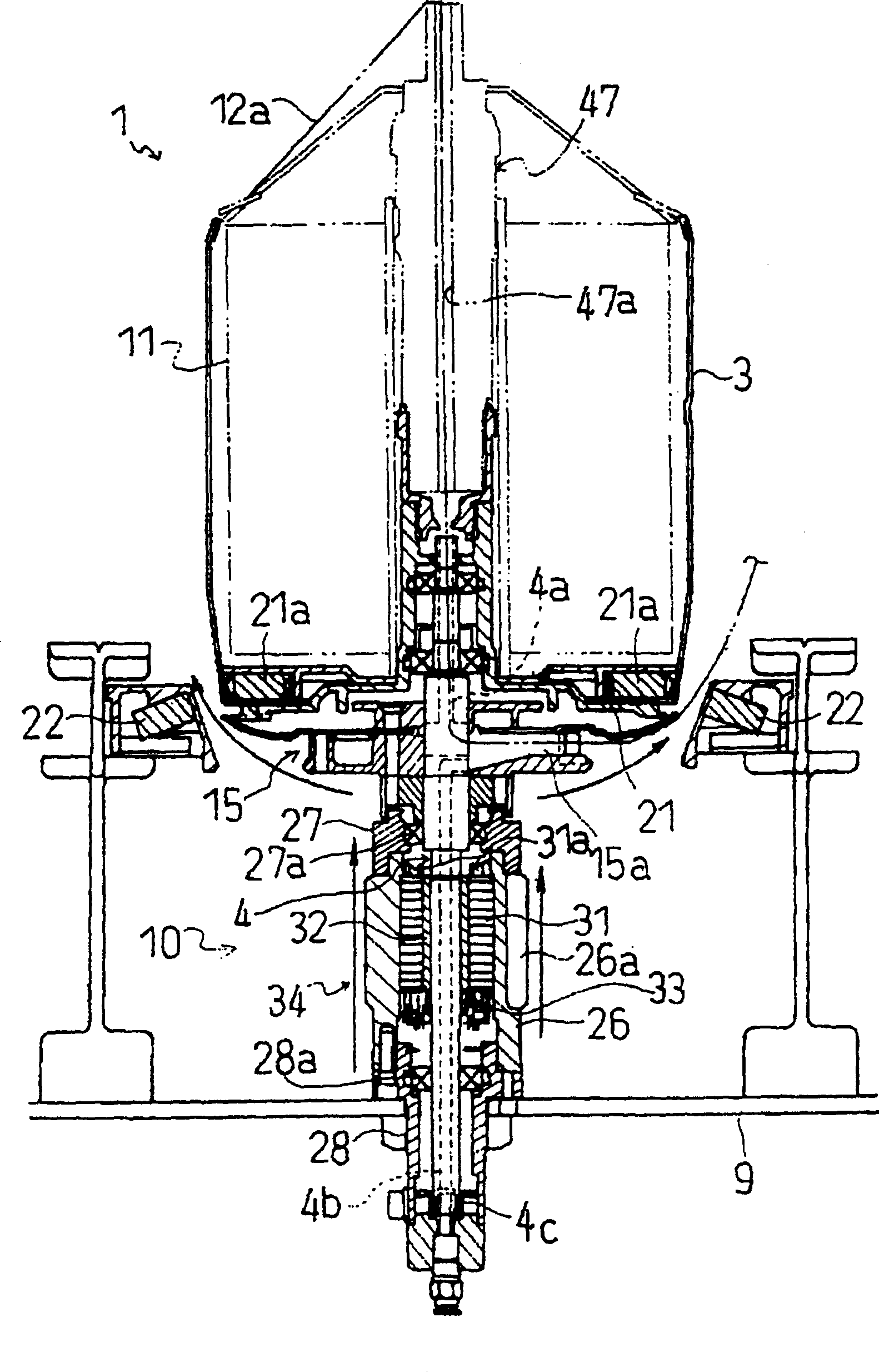 Single spindle driven multiple twisting frame