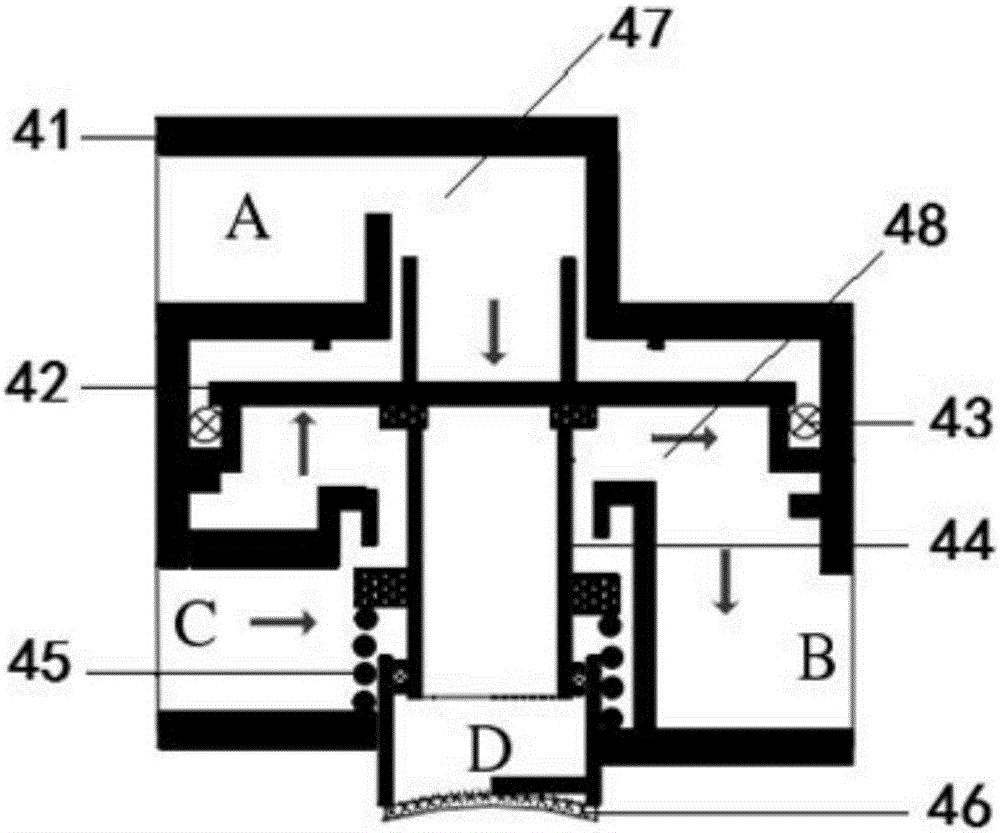 Self-locking type electronic parking brake system in air pressure state