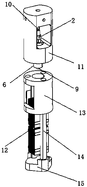 A scanning tunneling microscope structure using motor-scanning head separation technology