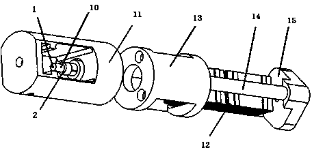 A scanning tunneling microscope structure using motor-scanning head separation technology