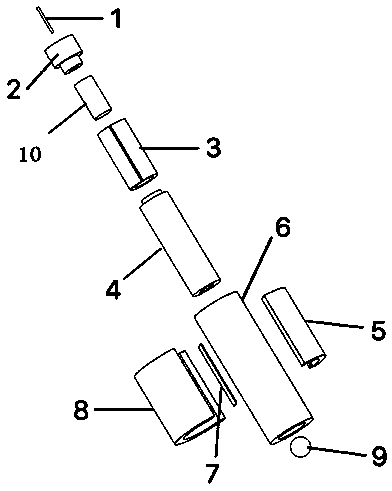 A scanning tunneling microscope structure using motor-scanning head separation technology