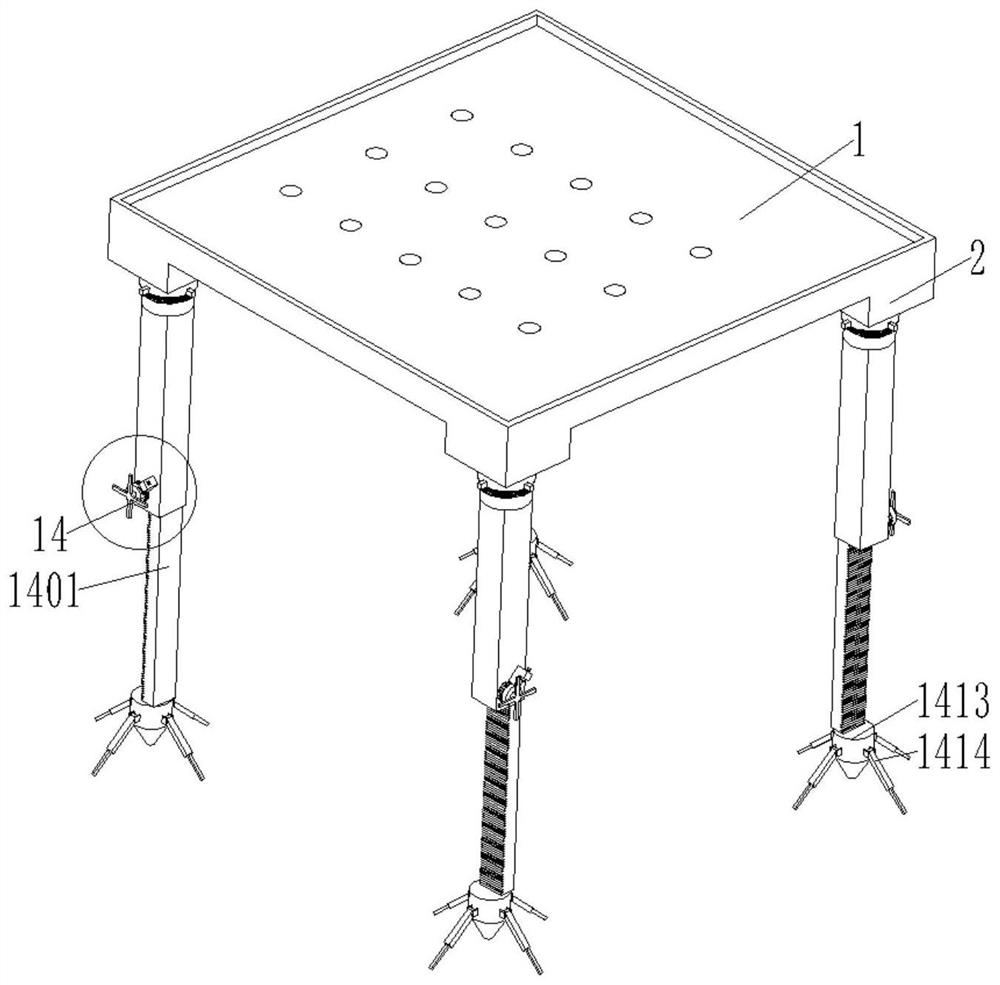 Transformer assembly type supporting assembly for mountain environment