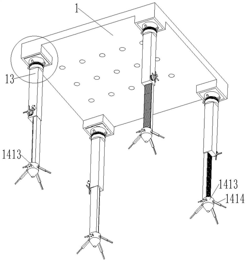 Transformer assembly type supporting assembly for mountain environment