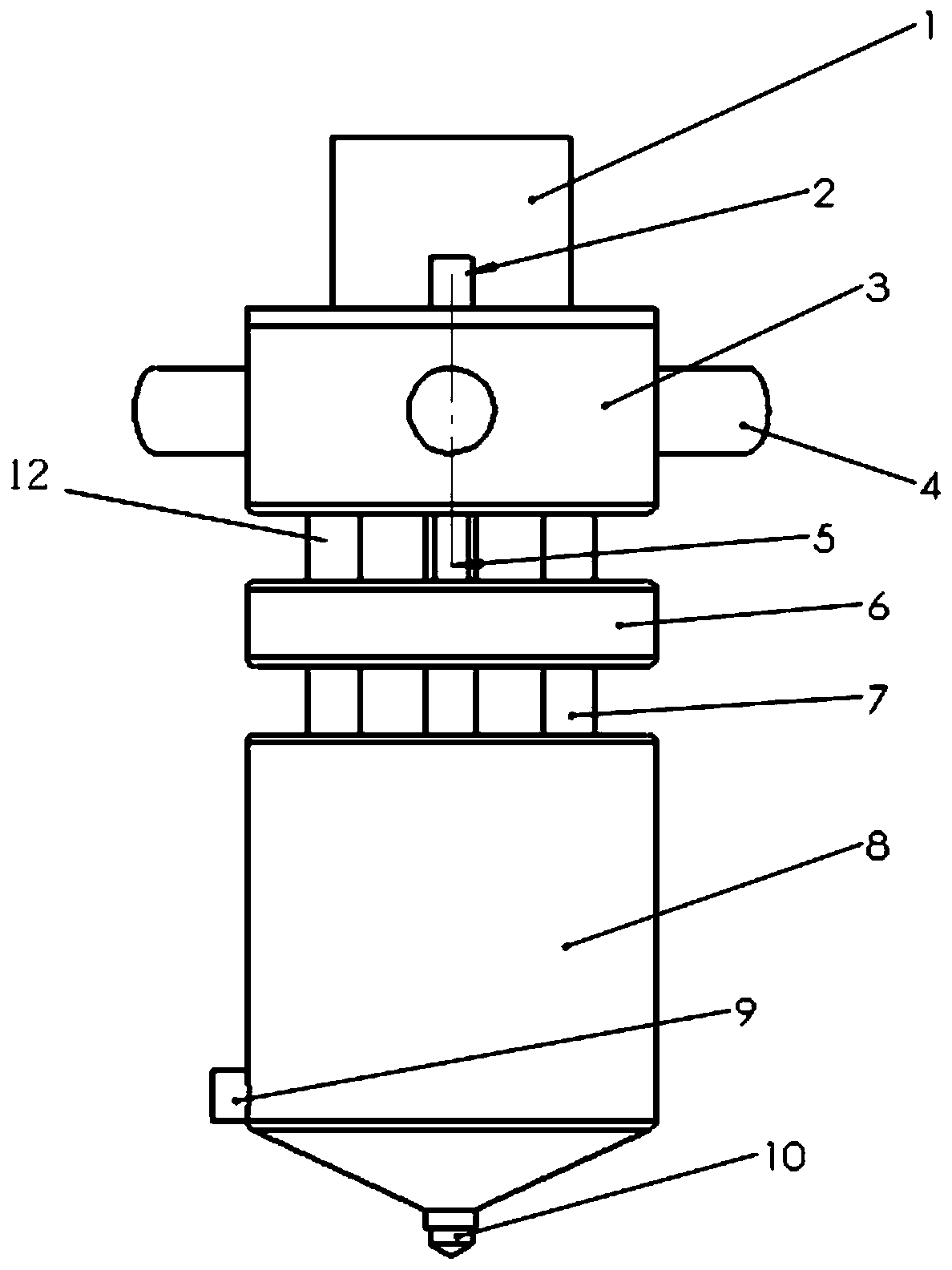 Active mixing and passive mixing 3D printing nozzle