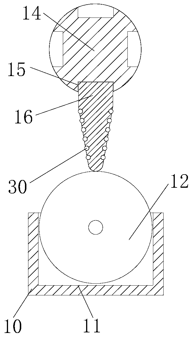 Grain discharging system for grain drying machine