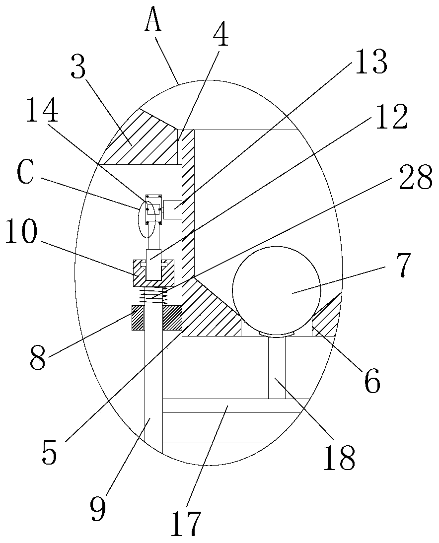 Grain discharging system for grain drying machine