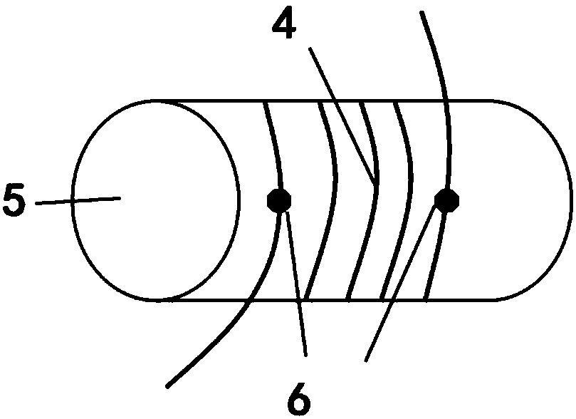 D-shaped wound type polymer optical fiber corrosion sensor as well as preparation method and application thereof