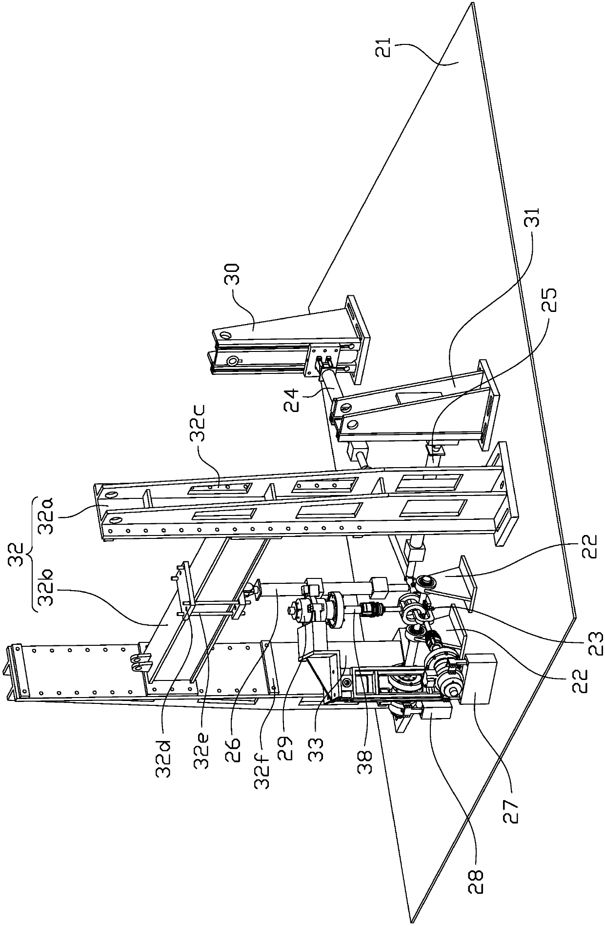 Six degrees of freedom loading test bench