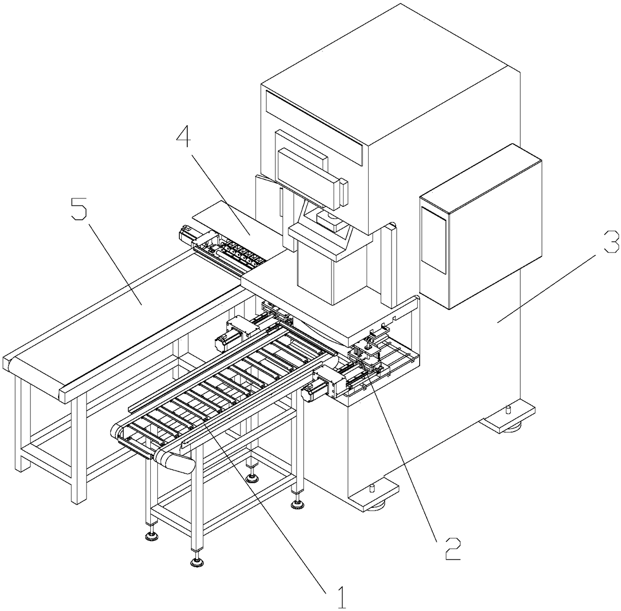 Full-automatic refrigerator handle tube punching device