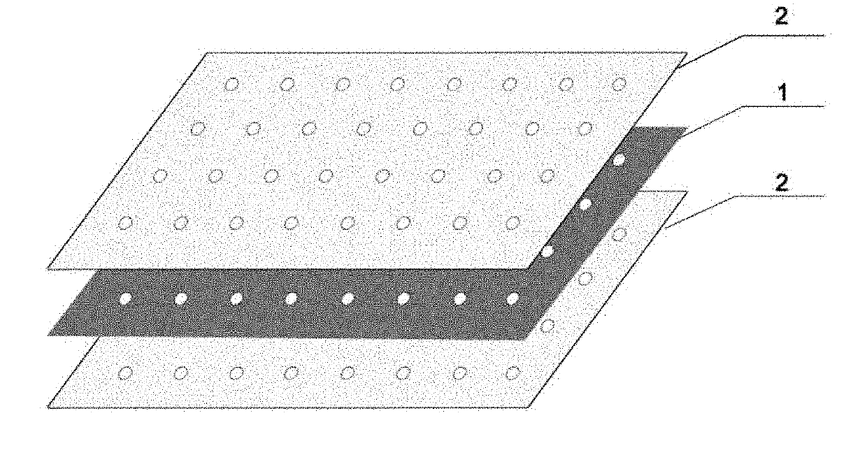 A biological material with composite extracellular matrix components